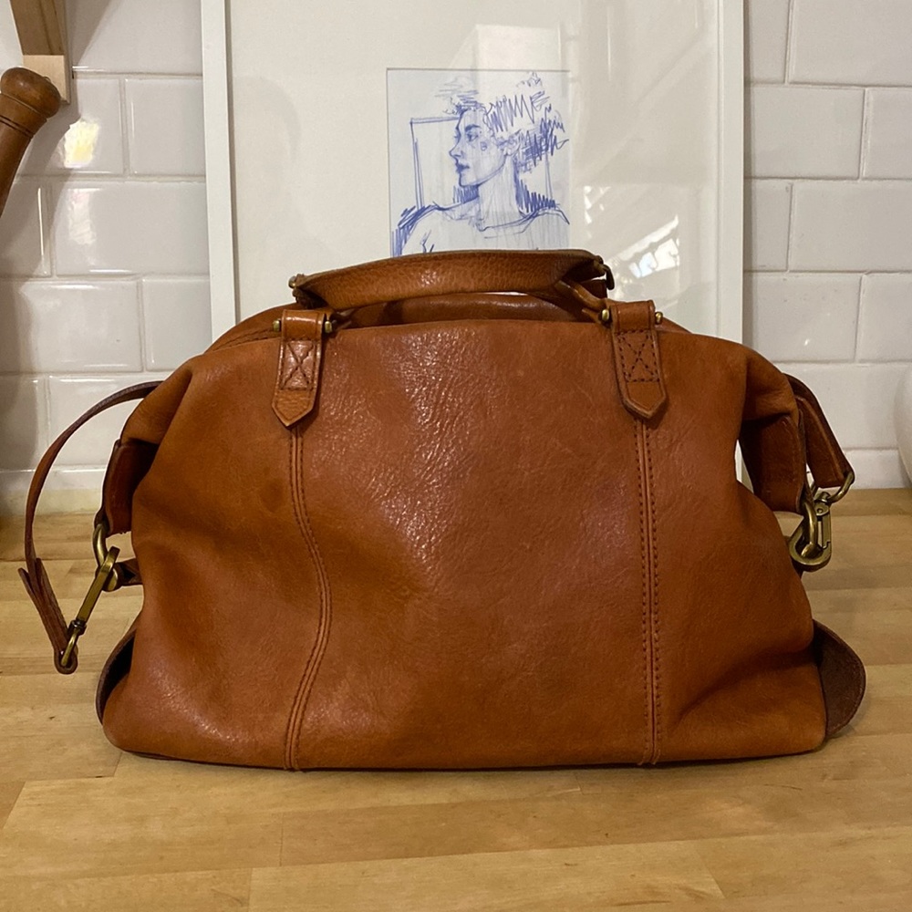 Madewell Glasgow satchel tan